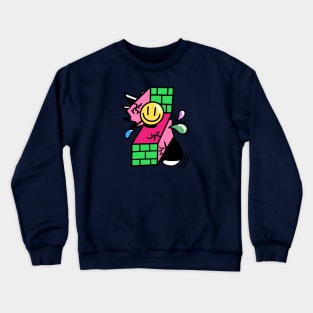 Smile with wall Crewneck Sweatshirt